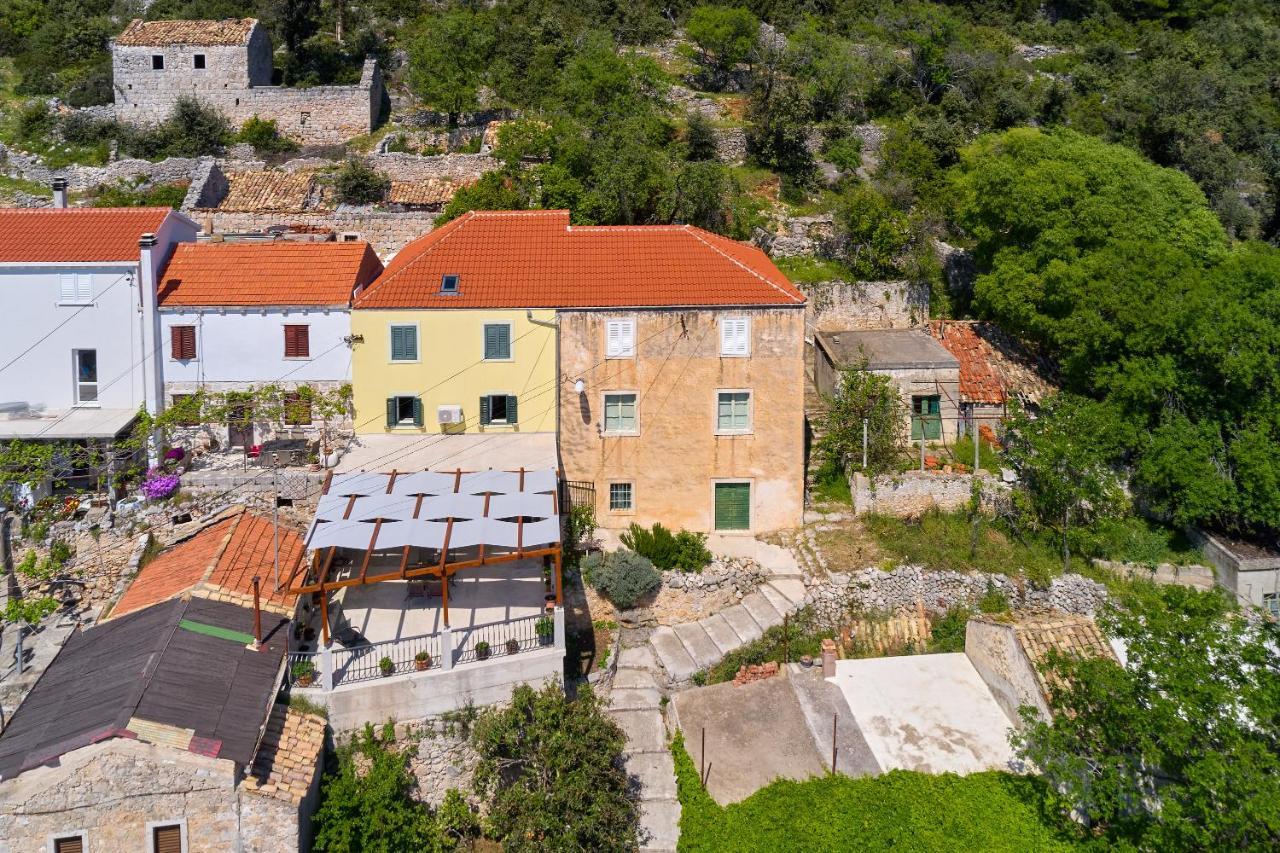 Stone House Biskup Apartment Babino Polje Bagian luar foto